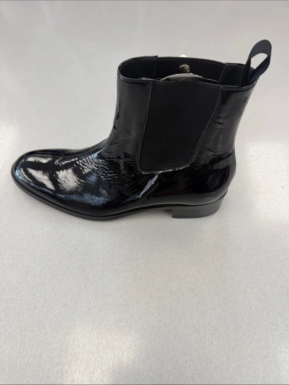 Tom Ford Black Patent Chelsea Boot